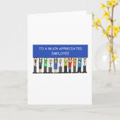 Dag van de Waardering van de Werknemer - maart Kaart (Gele Bloem)