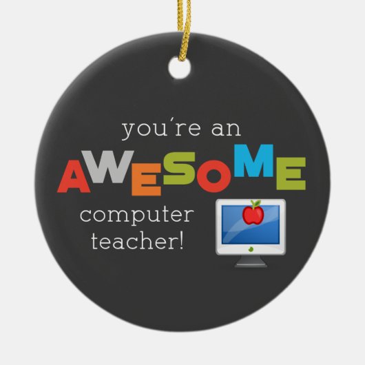 Dag van de waardering voor computerleraren, Geweld Keramisch Ornament (Voorkant)