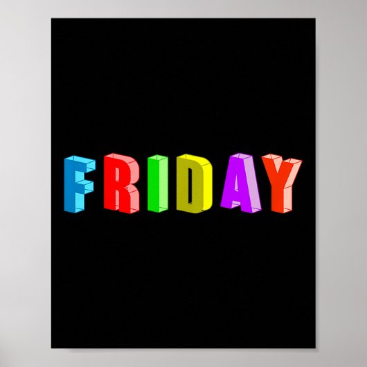 Dag van de week makkelijke groepshalloweencostuum poster (Voorkant)