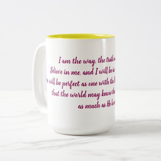 Dag van de week Mok: dinsdag Tweekleurige Koffiemok (Voorkant links)