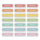 Dag van de week sticker (Voorkant)