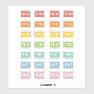 Dag van de week sticker