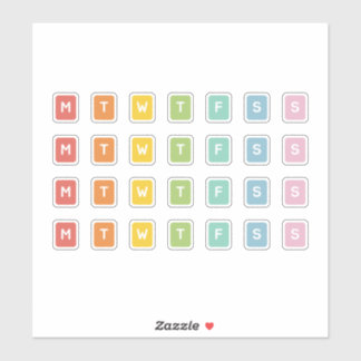 Dag van de week sticker