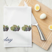 Dag van de Weekhanddoek - zondag Theedoek (Quarter Fold)