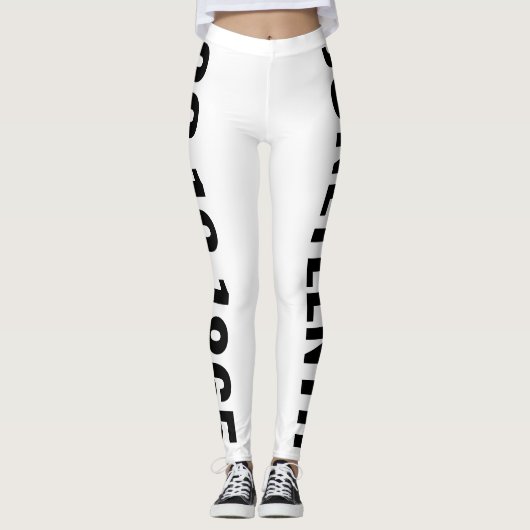 Dag van de witte en zwarte vrijheid 19 juni leggings (Voorkant)