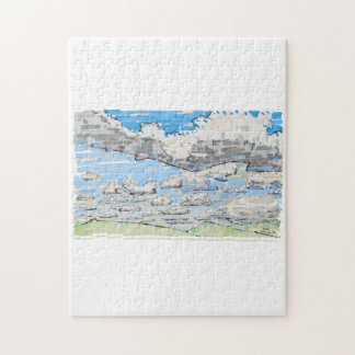 Dag van de wolken legpuzzel