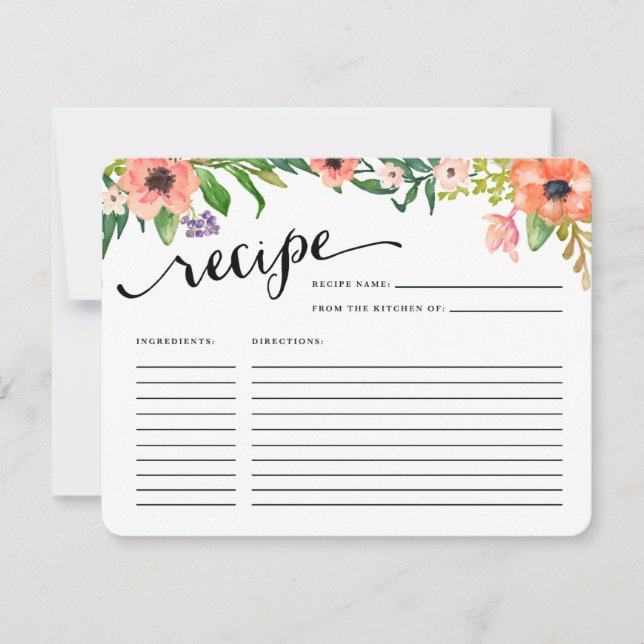 Dag van de zoetste dag | Recipe Kaart (Voorkant)