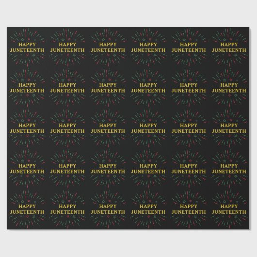 Dag van de Zwarte Onafhankelijkheden Fijne Junetet Cadeaupapier (Vlak)