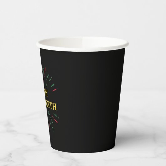 Dag van de Zwarte Onafhankelijkheden Fijne Junetet Papieren Bekers (Links)