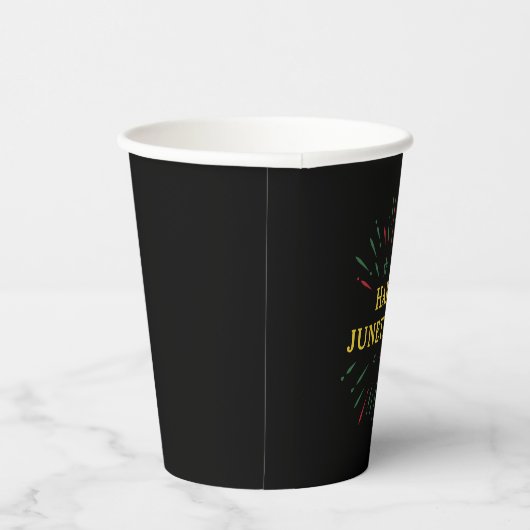 Dag van de Zwarte Onafhankelijkheden Fijne Junetet Papieren Bekers (Rechts)