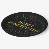 Dag van de Zwarte Onafhankelijkheden Fijne Junetet Papieren Bordje (Gekanteld)