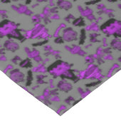 Dag van Dode Doodles Paars Grijs Tafelkleed (Gekanteld)