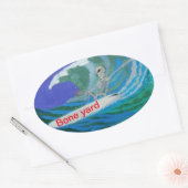 Dag van dode sticker van de beenwerf (Envelop)