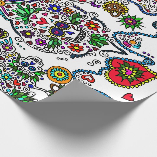 Dag van dodelijk Snoep Cadeaupapier (Hoek)