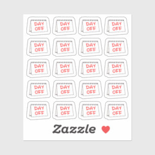 Dag van Geen Werk Relax Dag Kalender Bujo Planner Sticker