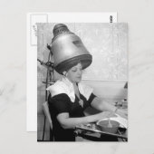 Dag van Glamor  Beauty Parlor New York City Briefkaart (Voorkant / Achterkant)