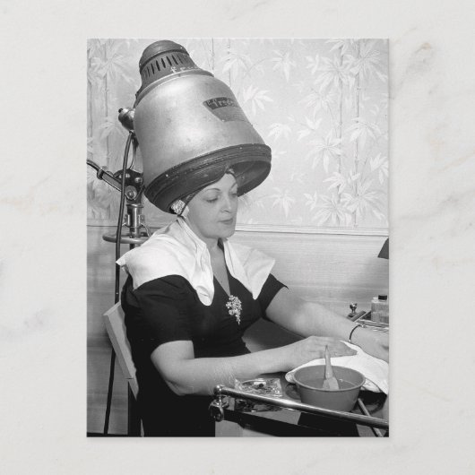 Dag van Glamor  Beauty Parlor New York City Briefkaart (Voorkant)