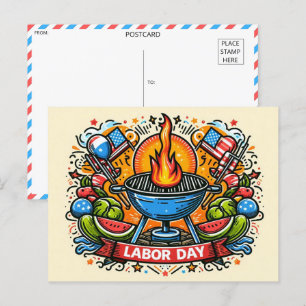 Dag van Grill & Thrill Labor Briefkaart