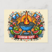 Dag van Grill & Thrill Labor Briefkaart (Voorkant)