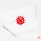 DAG VAN HAPPY VALENTINE | ARROUWHOORZITTEN RONDE STICKER (Envelop)