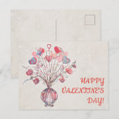 DAG VAN HAPPY VALENTINE BRIEFKAART (Voorkant / Achterkant)