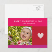 DAG VAN HAPPY VALENTINE FEESTDAGENKAART (Voorkant / Achterkant)