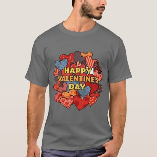 DAG VAN HAPPY VALENTINE T-SHIRT (Voorkant)