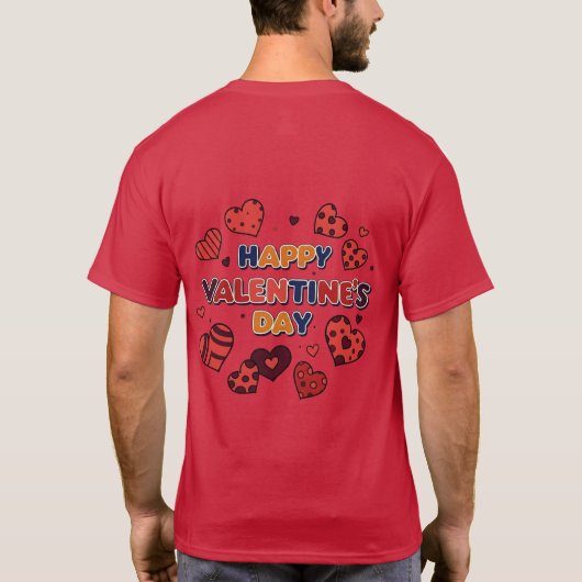 DAG VAN HAPPY VALENTINE T-SHIRT (Achterkant)