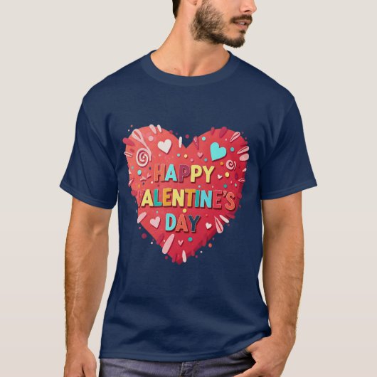 DAG VAN HAPPY VALENTINE T-SHIRT (Voorkant)