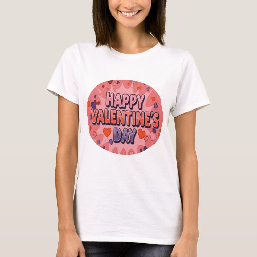 DAG VAN HAPPY VALENTINE T-SHIRT (Voorkant)