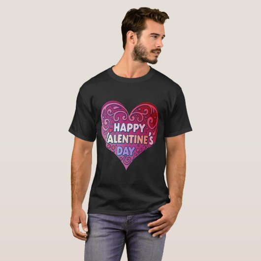 DAG VAN HAPPY VALENTINE T-SHIRT (Voorkant volledig)