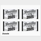 Dag van het afstuderen 2025 rechthoekige sticker