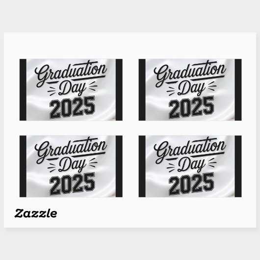 Dag van het afstuderen 2025 rechthoekige sticker