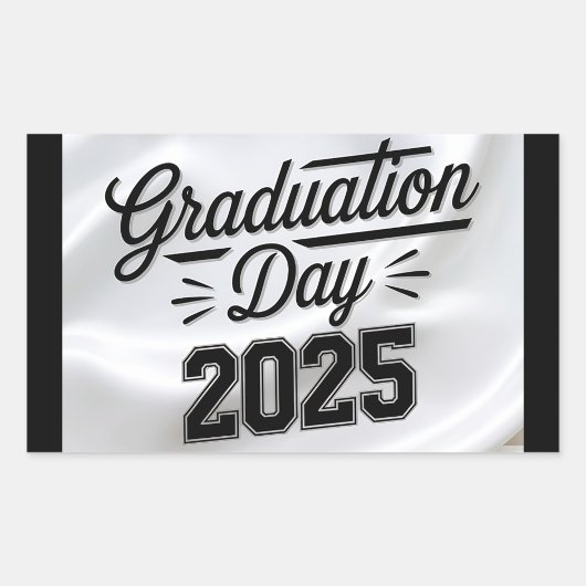 Dag van het afstuderen 2025 rechthoekige sticker