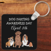 Dag van het Bewustzijn van de Dog-boer - 8 april Sleutelhanger (Achterkant)