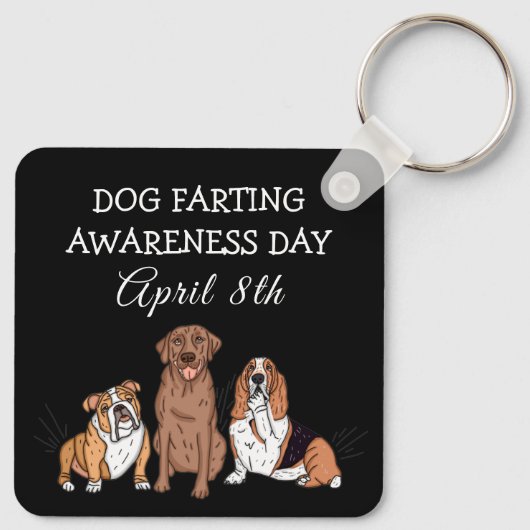 Dag van het Bewustzijn van de Dog-boer - 8 april Sleutelhanger (Achterkant)