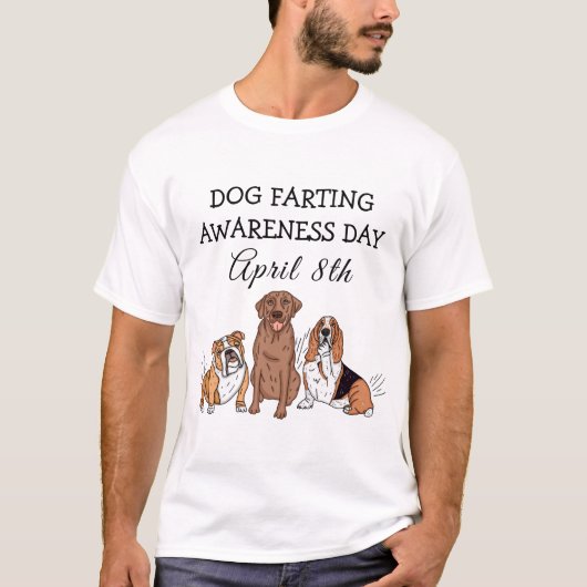 Dag van het Bewustzijn van de Dog-boer - 8 april T-shirt (Voorkant)