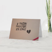 Dag van het Bewustzijn van de Single Feestdagen Kaart (Voorkant)