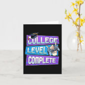 Dag van het College niveau Compleet Afstuderen Boy Kaart (Gele Bloem)