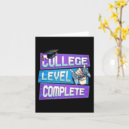 Dag van het College niveau Compleet Afstuderen Boy Kaart (Gele Bloem)