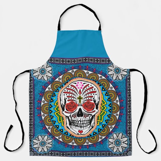 Dag van het Dead All-Over Print Apron Schort (Voorkant)
