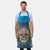 Dag van het Dead All-Over Print Apron Schort (Gedragen)