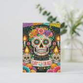 Dag van het Dead Invitation briefkaart (Staand voorkant)