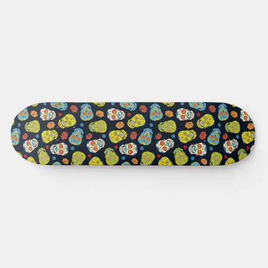 Dag van het Dead Sugar Skulls Pattern Persoonlijk Skateboard (Horizontaal)