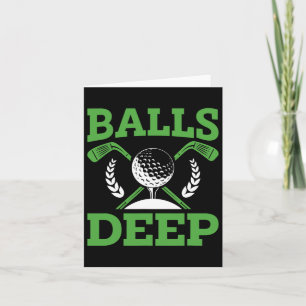Dag van het Deep Golf Golfer Golf Tournament Kaart