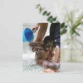 Dag van het Dierenbad Baby Briefkaart (Staand voorkant)