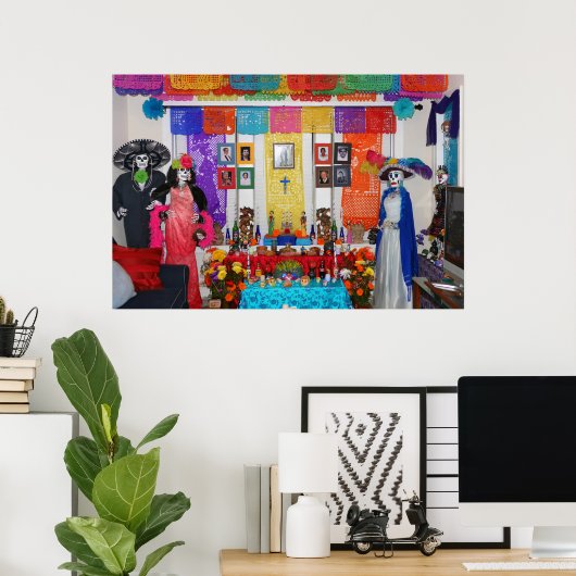 Dag van het dode-aanbiedingsscherm poster (Thuiskantoor)