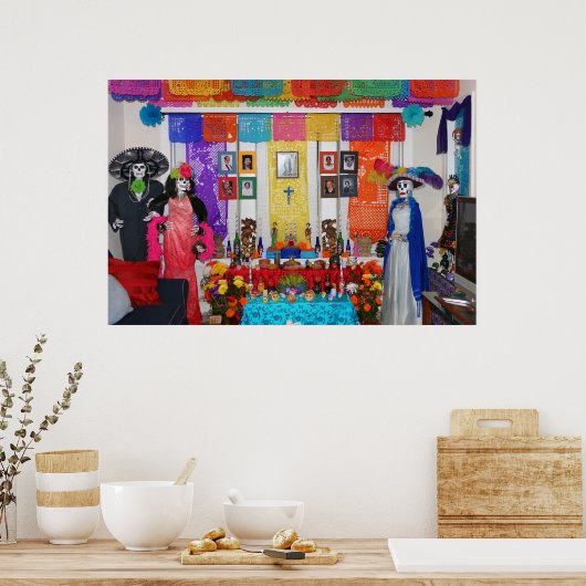 Dag van het dode-aanbiedingsscherm poster (Keuken)