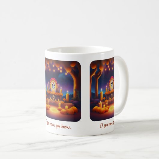 Dag van het dode altaar koffiemok (Voorkant rechts)