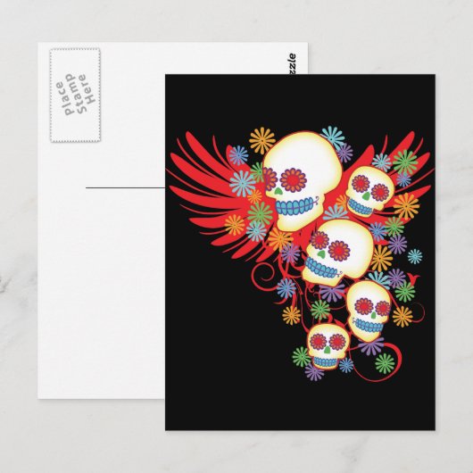Dag van het dode Briefkaart (Voorkant / Achterkant)